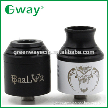 2015 Greenway wholesale pure copper connector updated baal atomizer, baal v2 rda vs hubble cap rda
